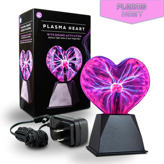 Interactive 8โณ Plasma Heart โ Purple with Black Base