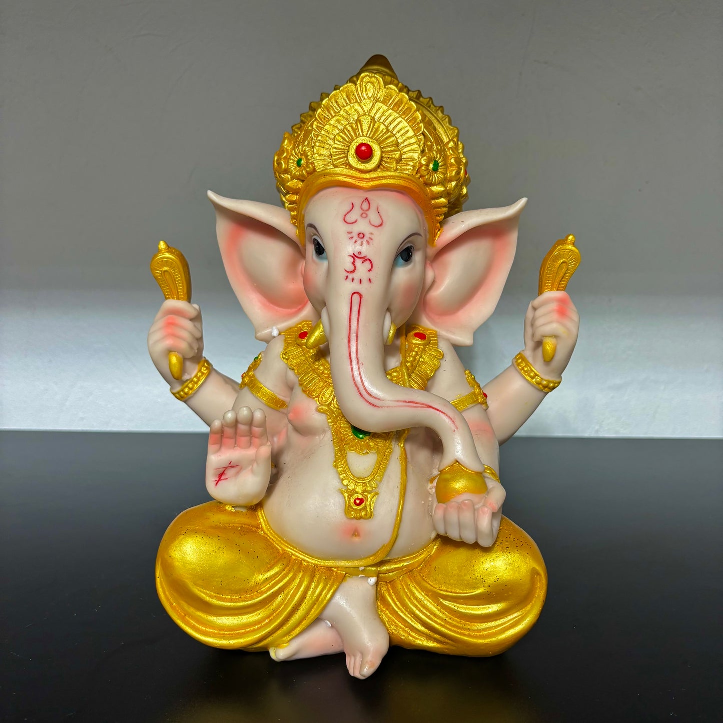 Pearly Small & Large Lord Ganesh Murti
