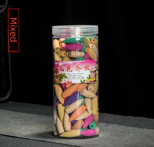Natural Back-Flow Large Smoke Cones - 150pcs Mixed Container (Mild Scented)