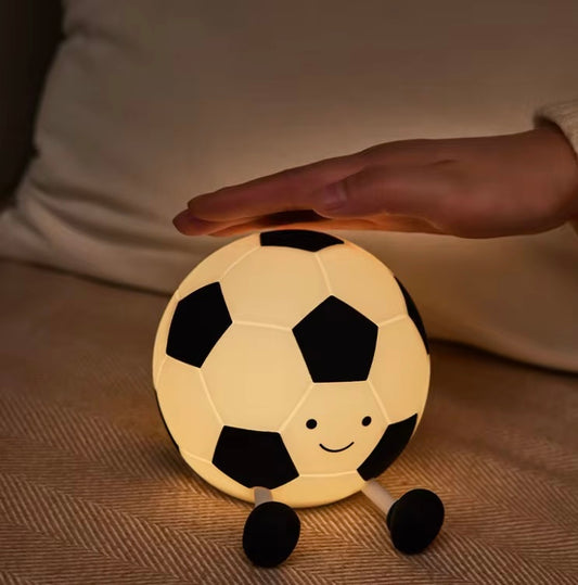 Adorable Squishy Silicone Night Light (Mr. Chubby Football)