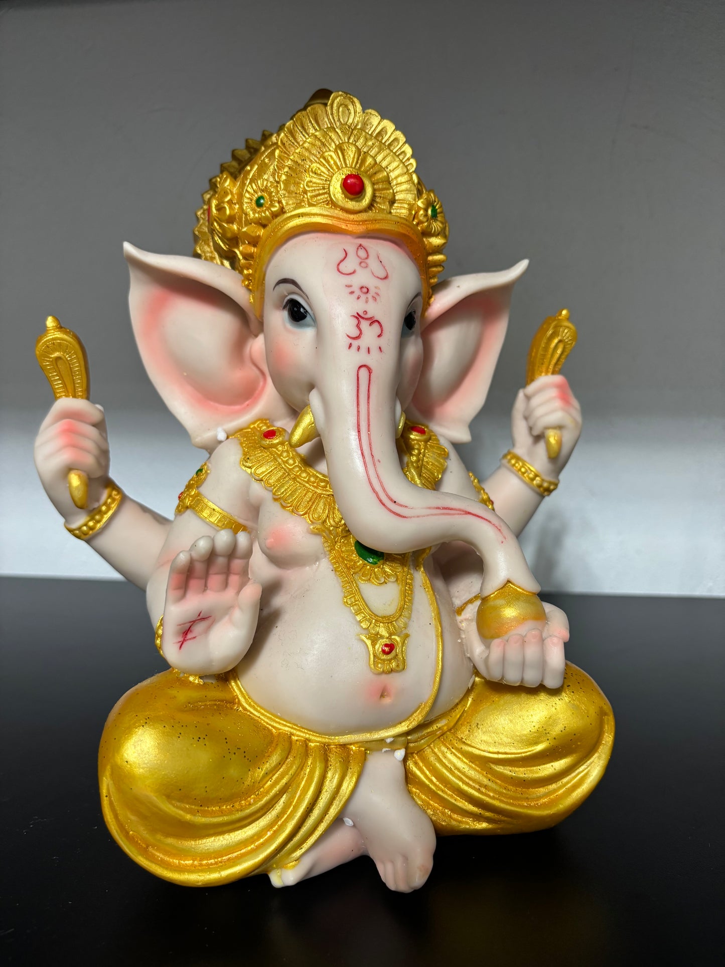 Pearly Small & Large Lord Ganesh Murti