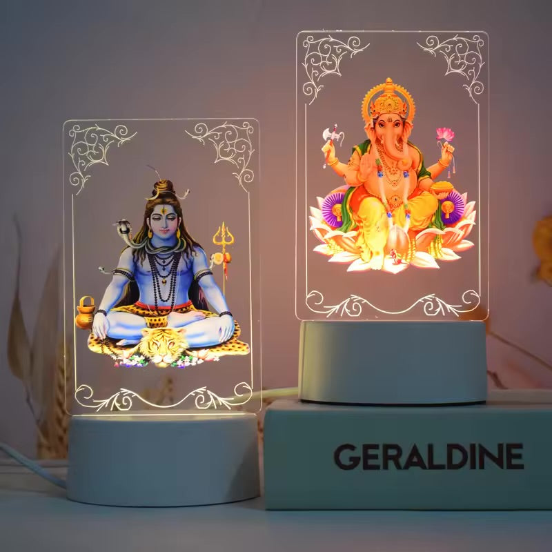Hinduism/ Hindu Gods 3D Acrylic Night Lamp (Lord Shiva)