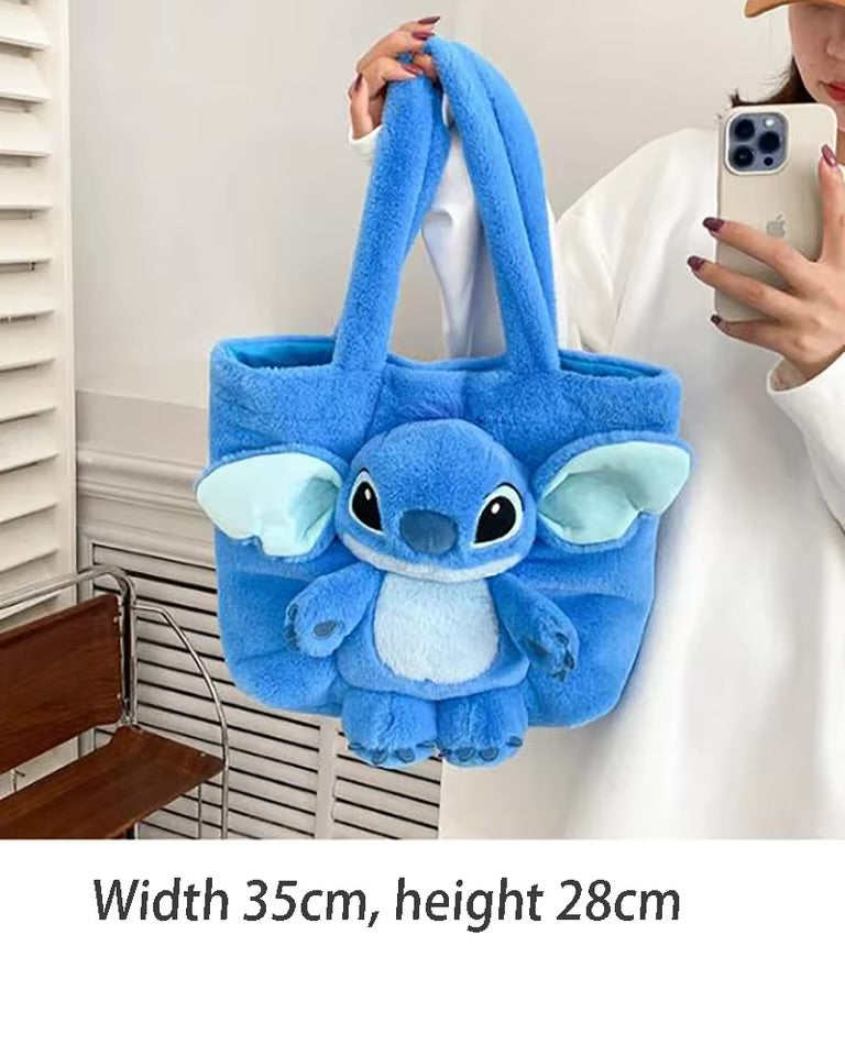 Disney Plush Stitch Travel Tote Bag