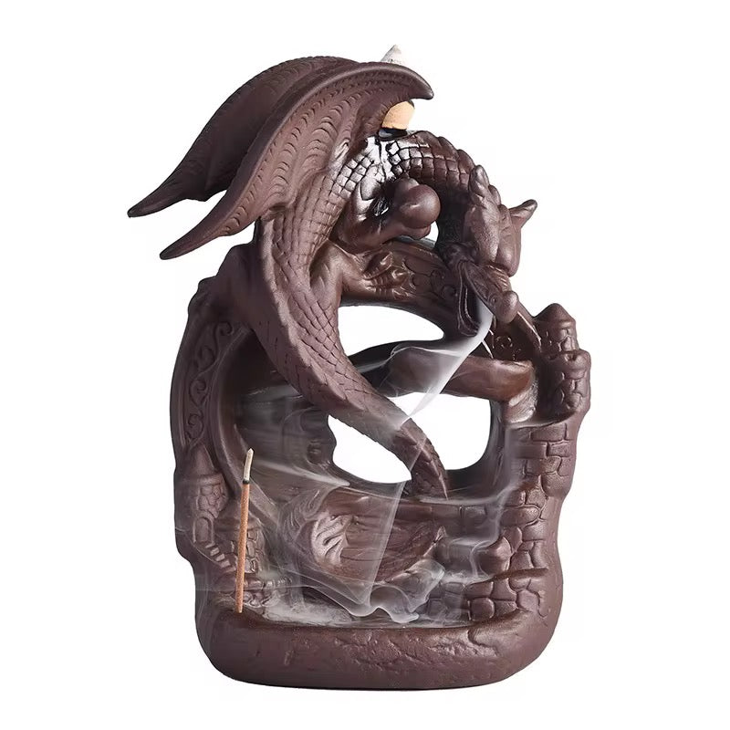 Dragon Incense Holder + 10 Free Back-Flow Incense