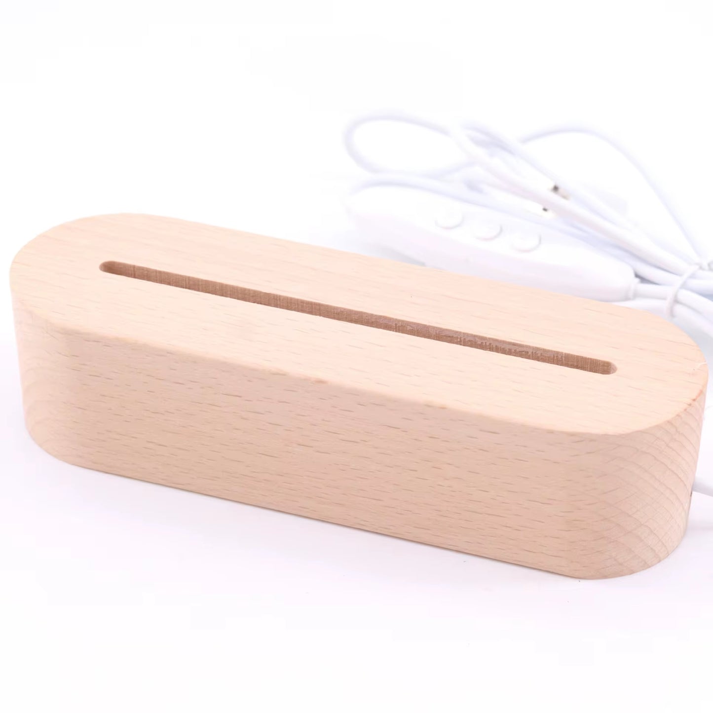 Wooden LED Warm Lamp Base For Acrylic Plaque Lamp