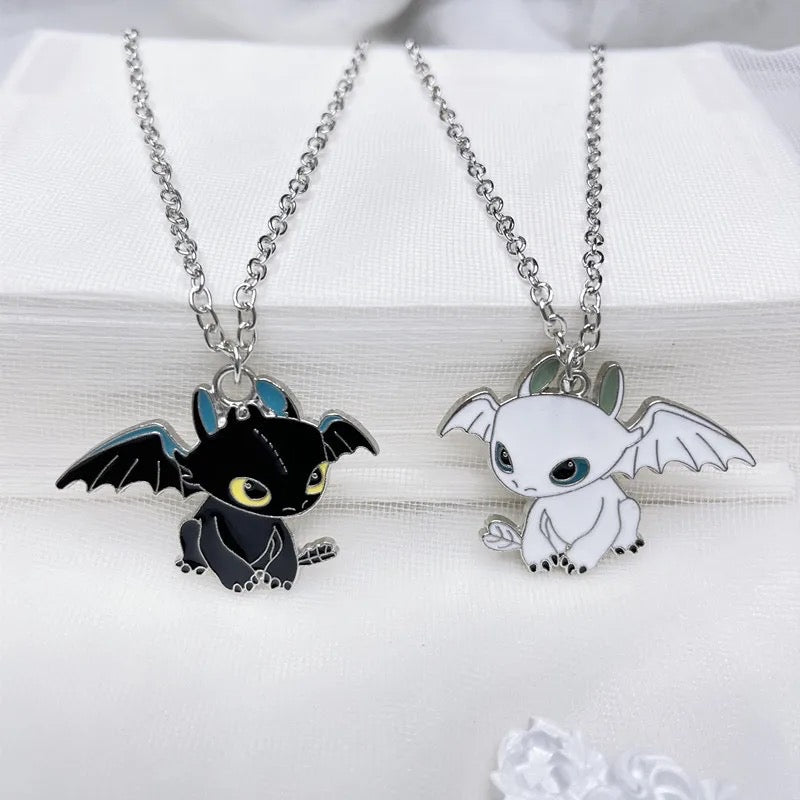 (HTTYD) How to Train Your Dragons- Love Distance Necklaces 2pc