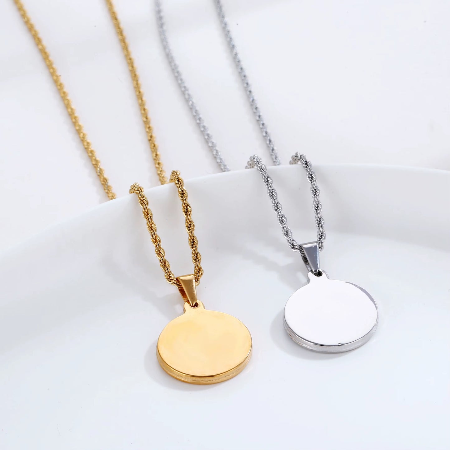 Stainless Steel Yin & Yang Necklace