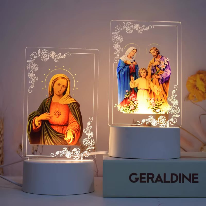 Christian 3D Acrylic USB Night Lamp