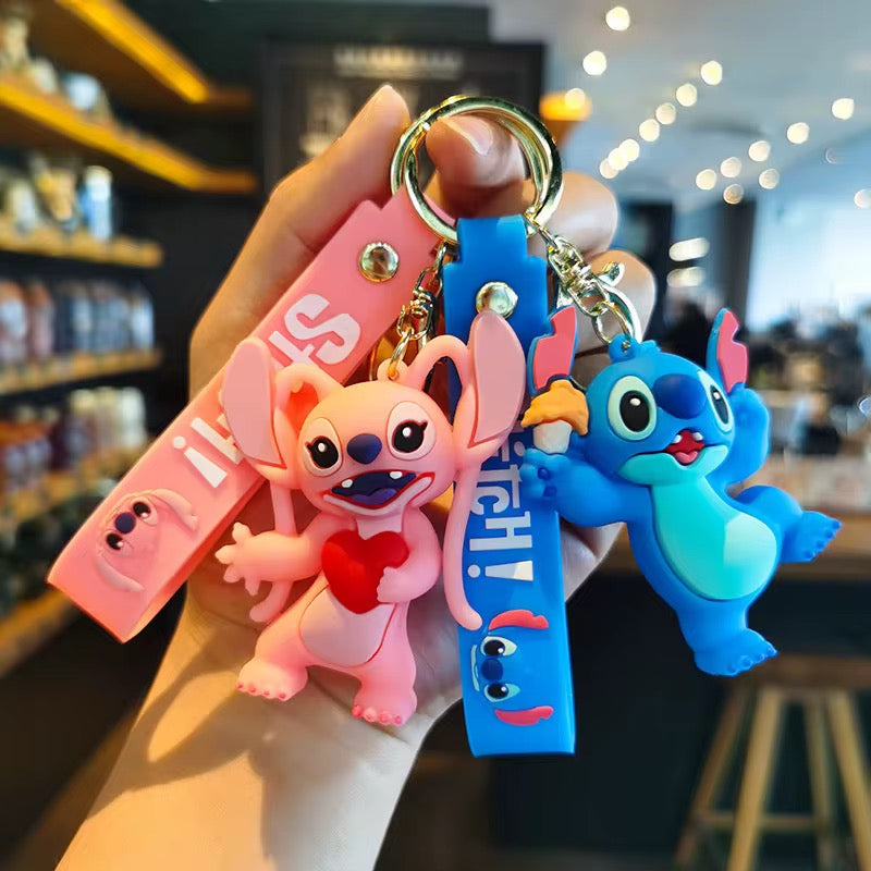 Stitch & Angel Adorable keychains
