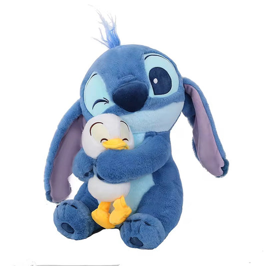 Stitch Hugging Duck Adorable Plushie Large