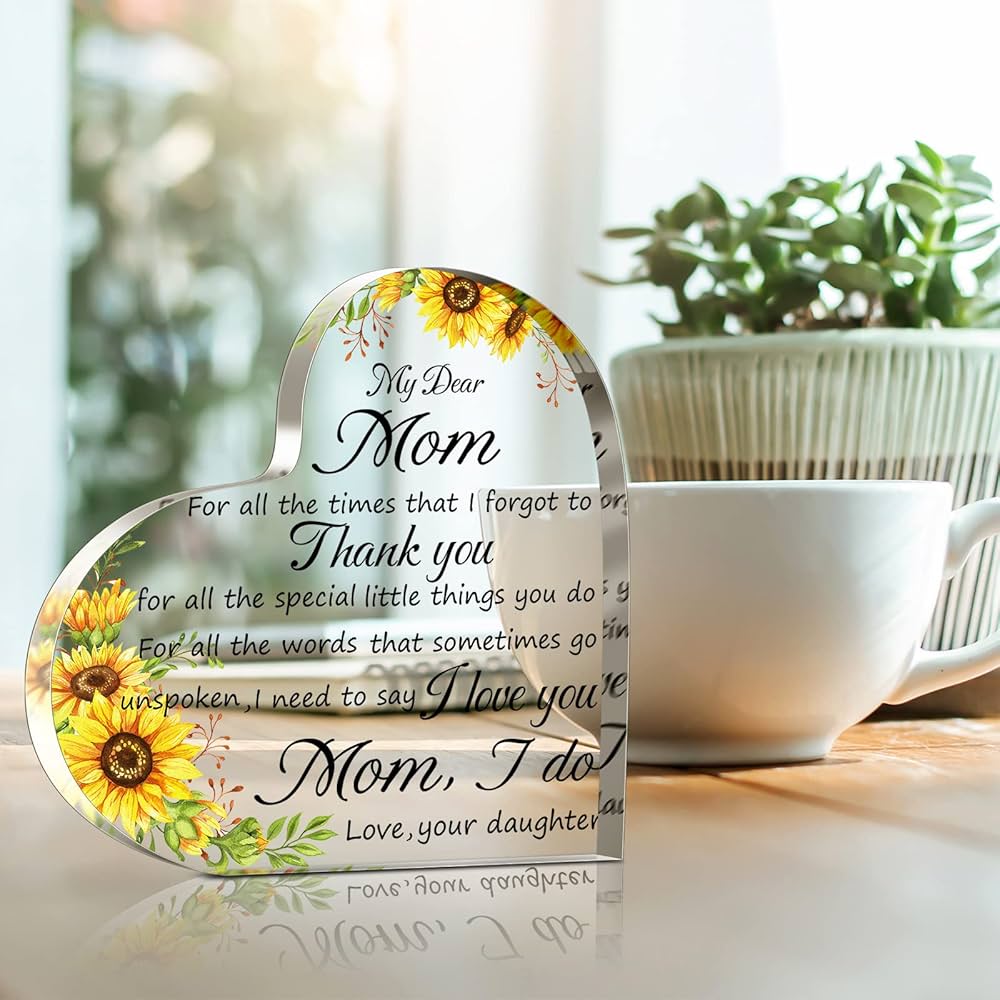 Mother’s Love Gift 3D Acrylic Mini Plaque