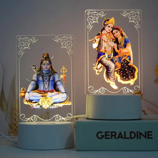Hinduism/ Hindu Gods 3D Acrylic Night Lamp (Lord Shiva)