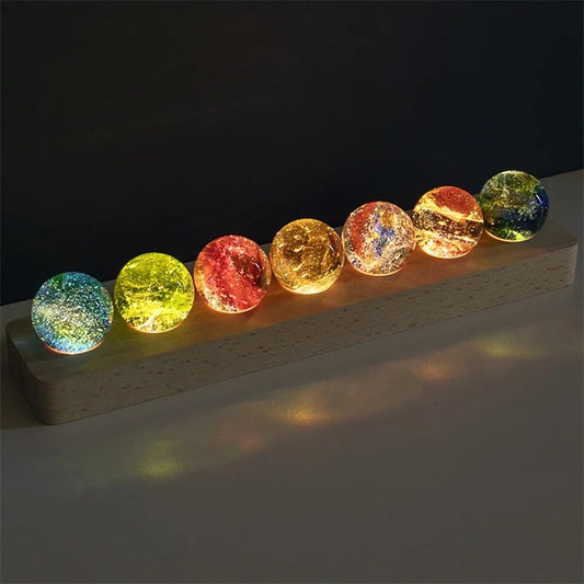 7 Stars Colorful Crystal Ball Lamp