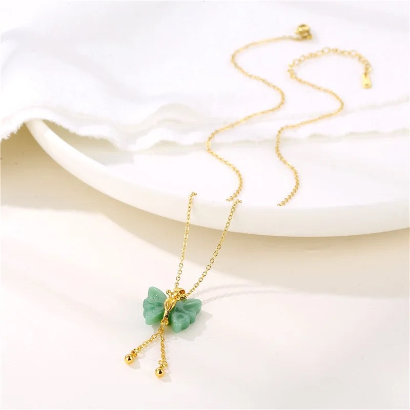 Butterfly Jade Necklace