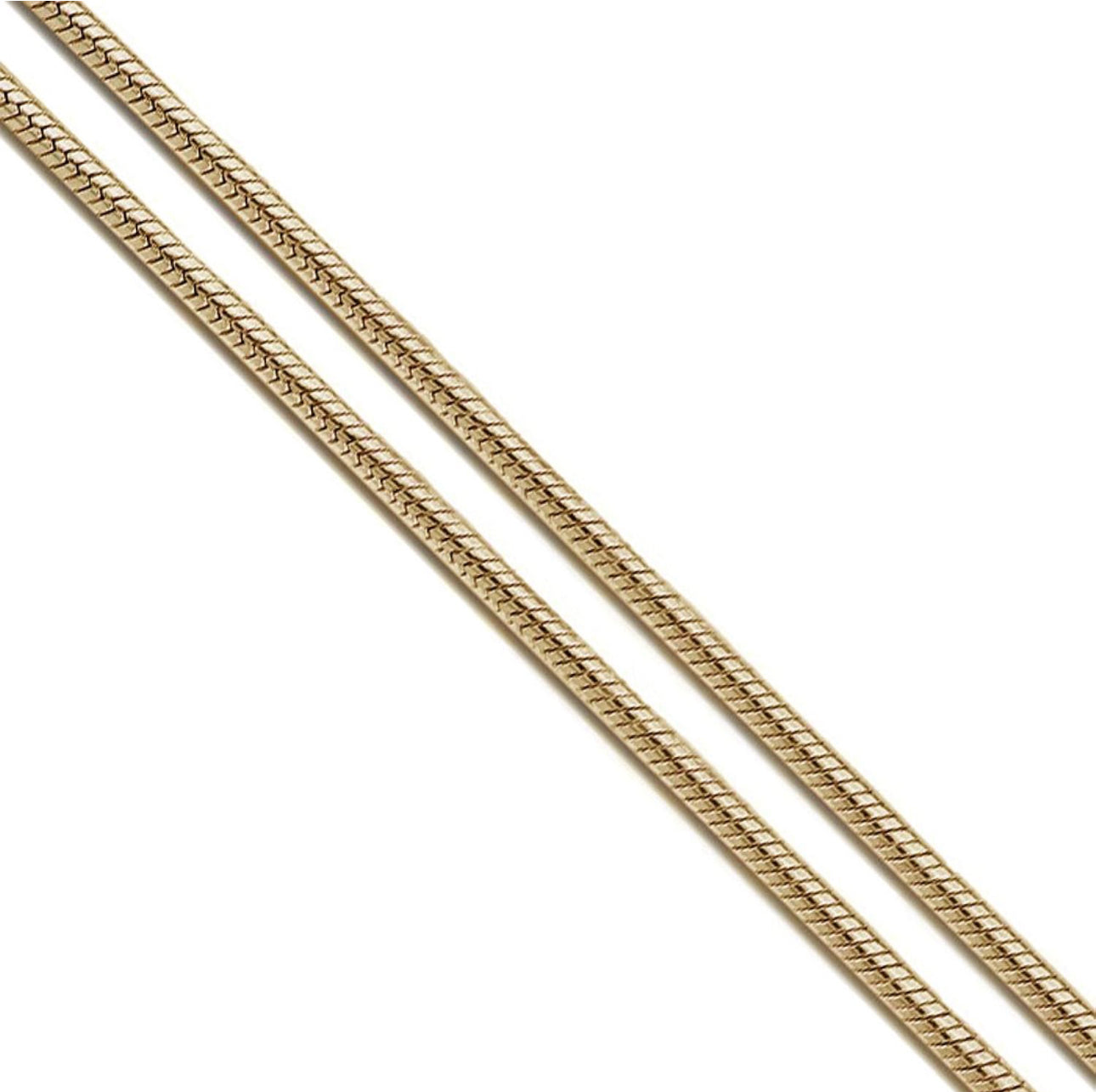 Stainless Steel Round Snake Link Chain 2mm - 50cm Length