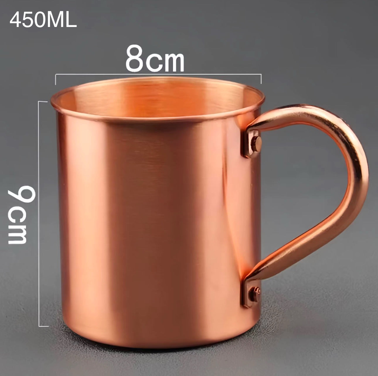 Pure Copper 450ml Cup (99.99% Copper)