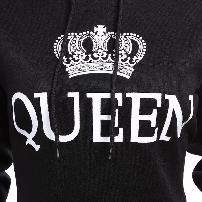 King and Queen Matching Couples Hoodies (1pc)