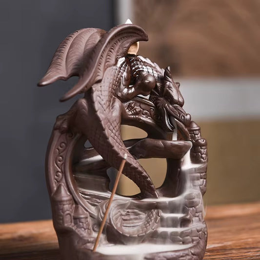 Dragon Incense Holder + 10 Free Back-Flow Incense