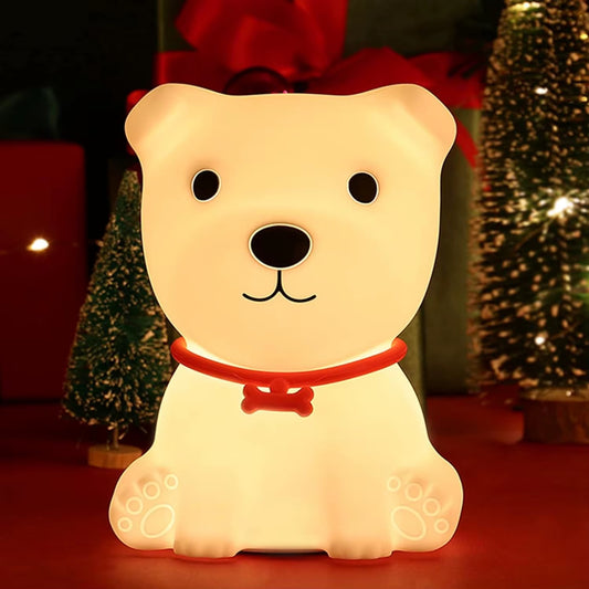 Adorable Squishy Silicone Animal Night Light (Doggy)