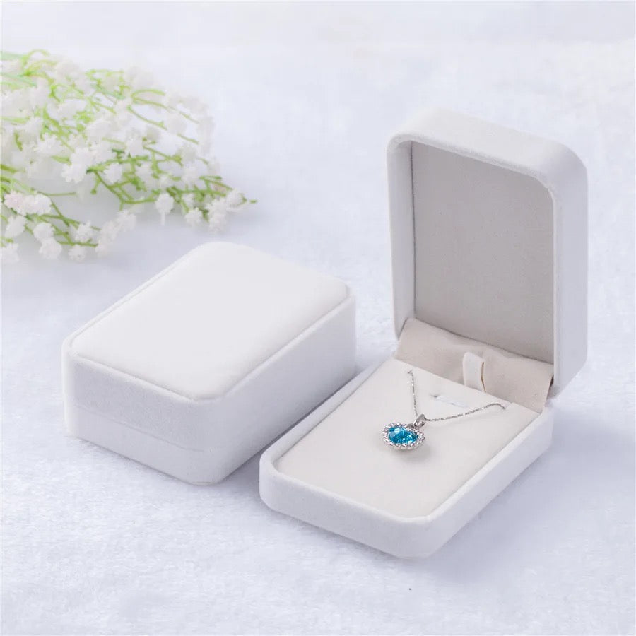 (Premium Packaging) High Quality Velvet Jewelry Set Box - Engagement Box