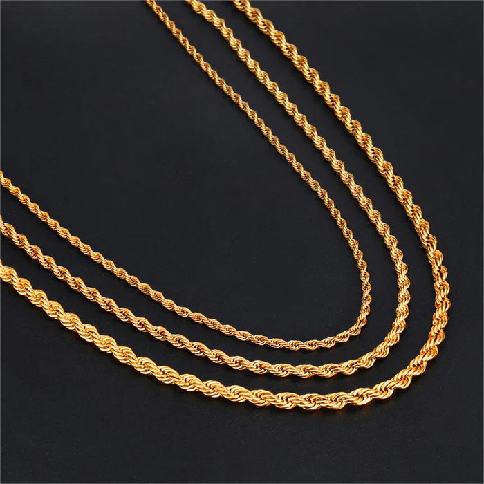 Stainless Steel Rope Chain 3MM (24” - 60CM)