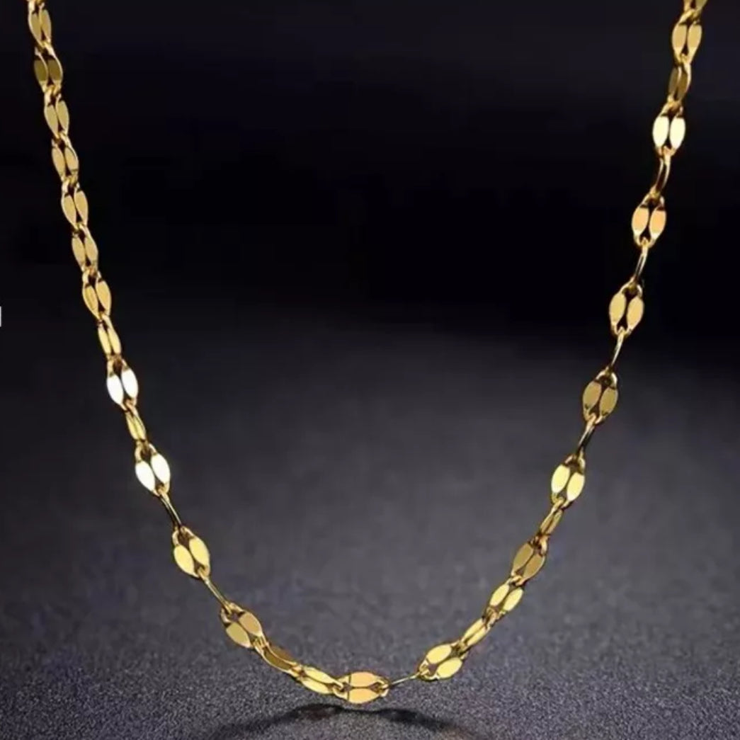 High Quality Stainless Steel Dainty Lip Chain (50cm Length)