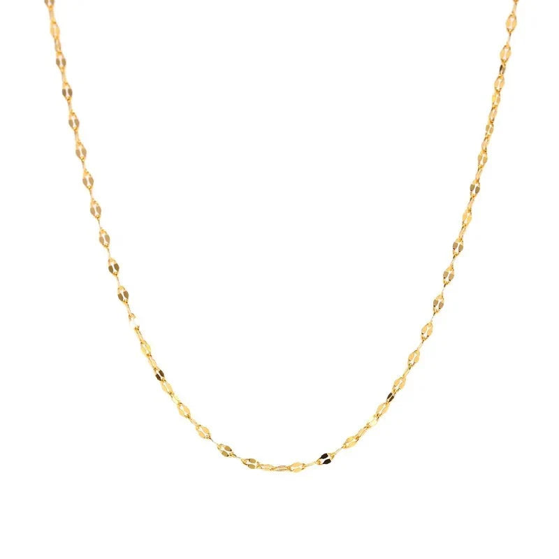 High Quality Stainless Steel Dainty Lip Chain (50cm Length)