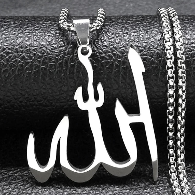 Stainless Steel “Allah” Islamic Gods Names Necklace