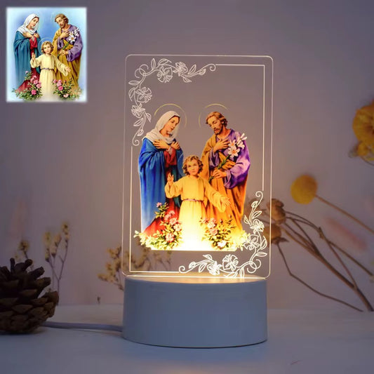 Christian 3D Acrylic USB Night Lamp