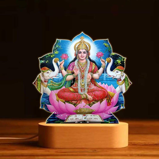 Hinduism/ Hindu Gods 3D Acrylic Night Lamp (Mother Lakshmi)