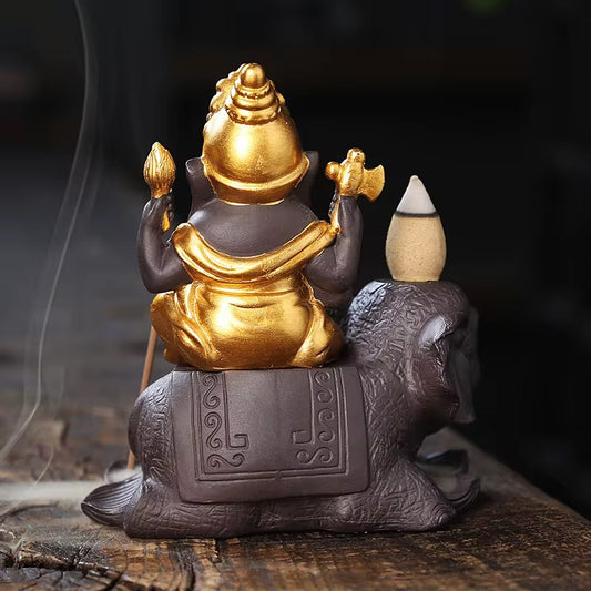 Lord Ganesh Back Flow Incense Holder