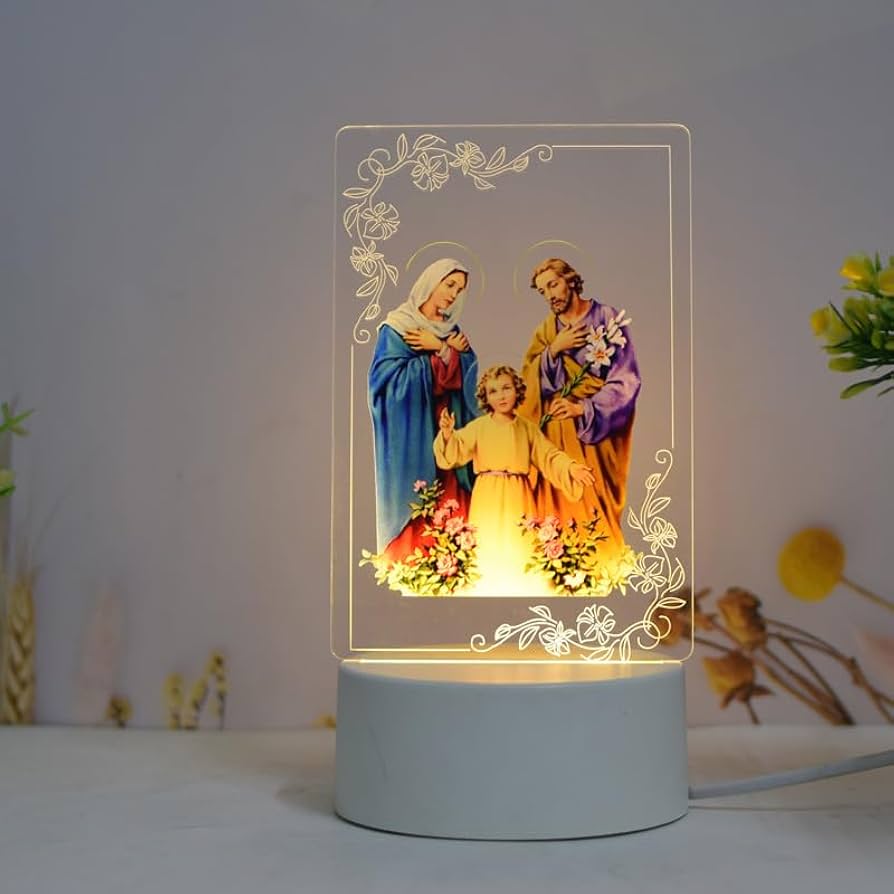 Christian 3D Acrylic USB Night Lamp