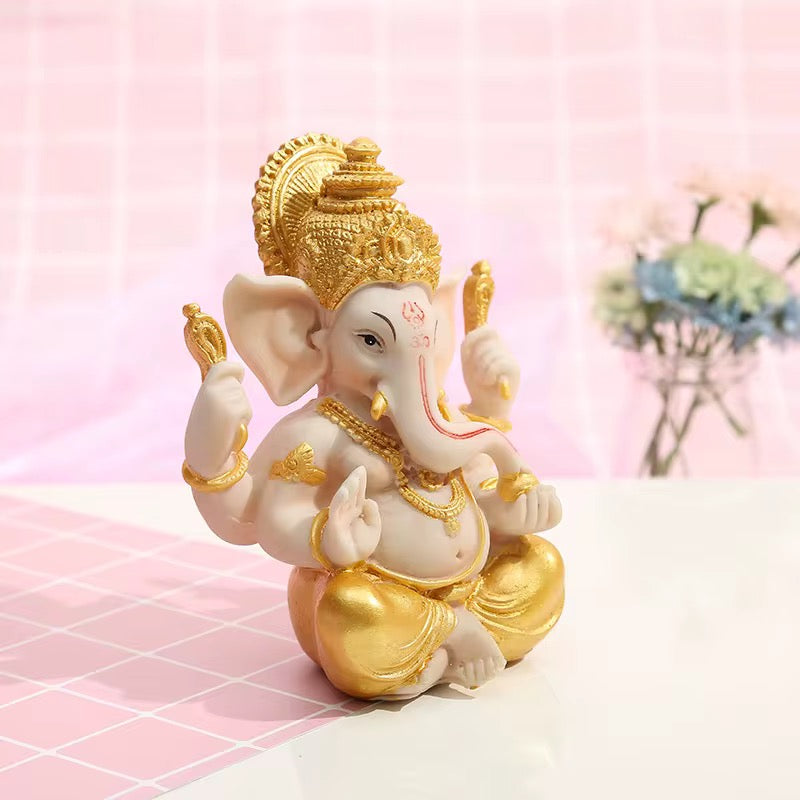 Pearly Small & Large Lord Ganesh Murti