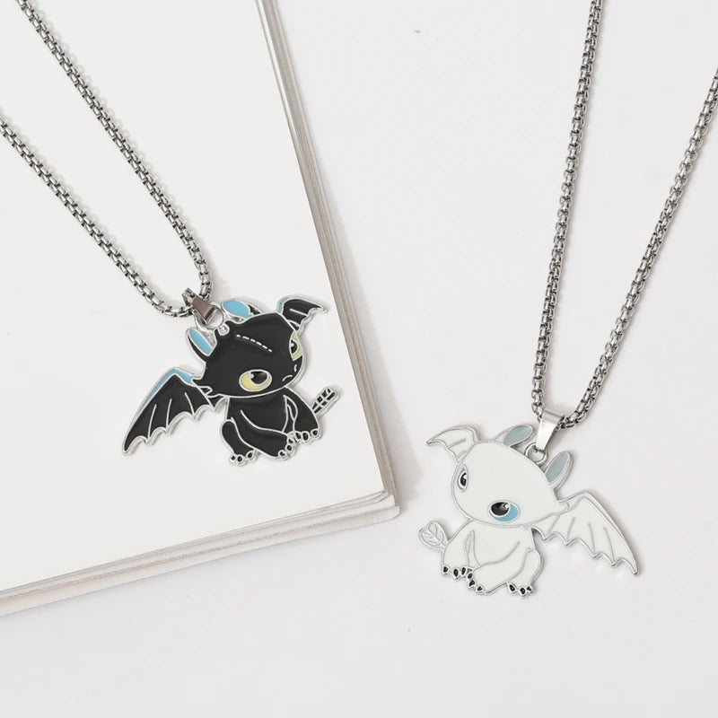 (HTTYD) How to Train Your Dragons- Love Distance Necklaces 2pc