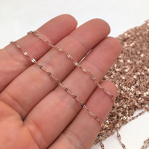 High Quality Stainless Steel Dainty Lip Chain (50cm Length)