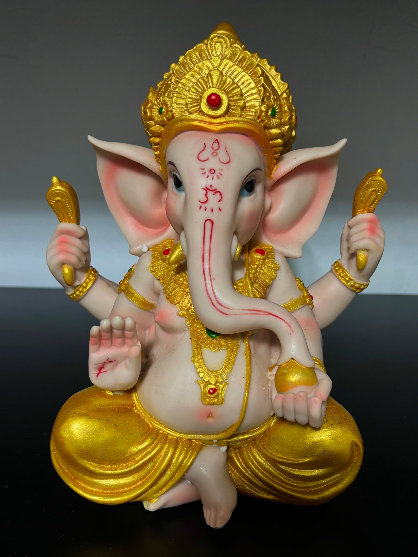 Pearly Small & Large Lord Ganesh Murti