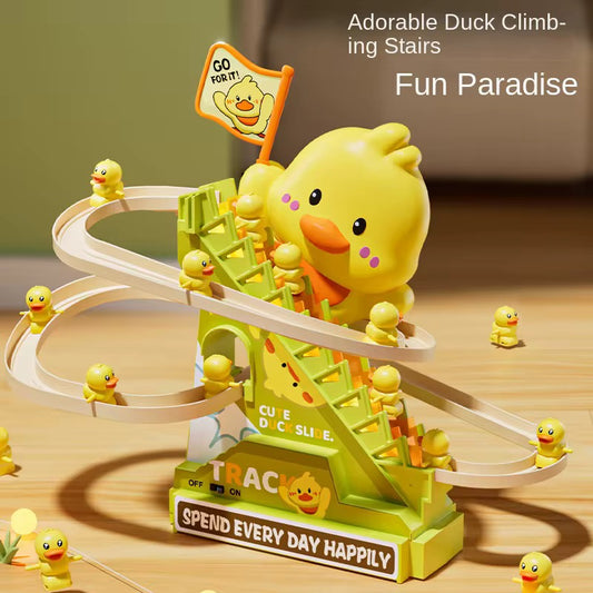 Childrenโs Electronic Duck Climbing Stairs Toy (Head-Up Training) Ct 6