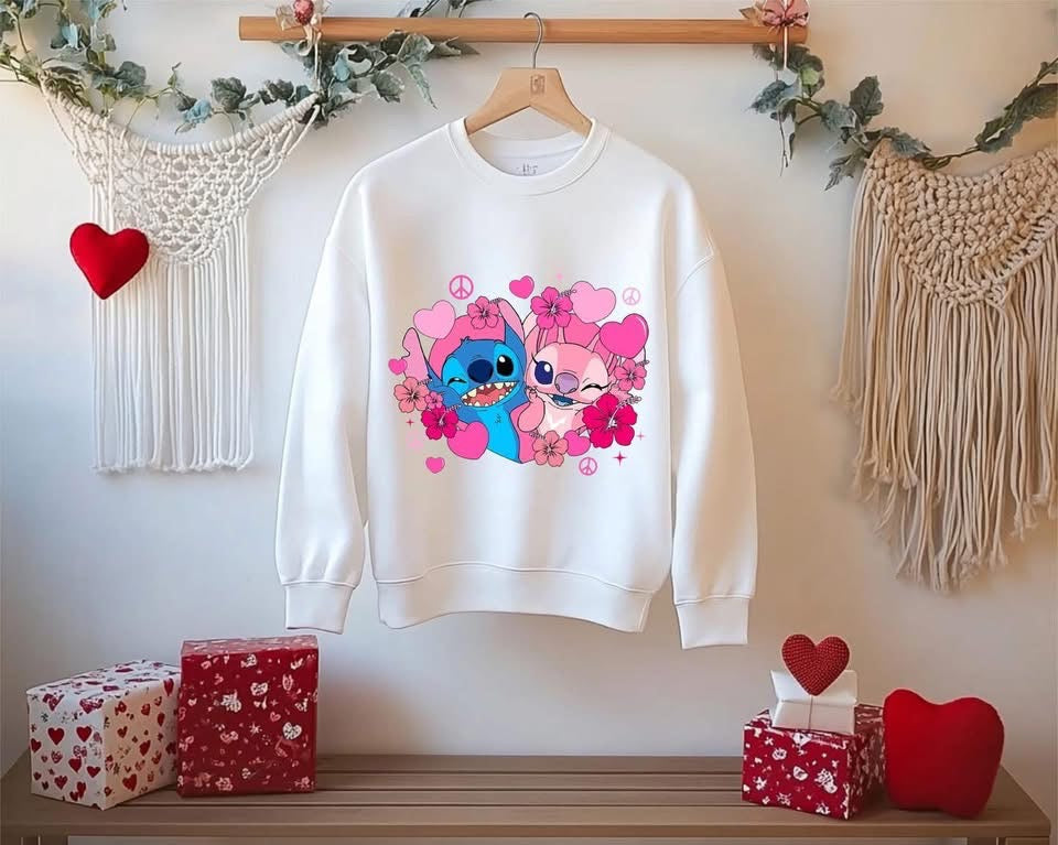 Kids Over-Sized Stitch & Angel Design Sweater