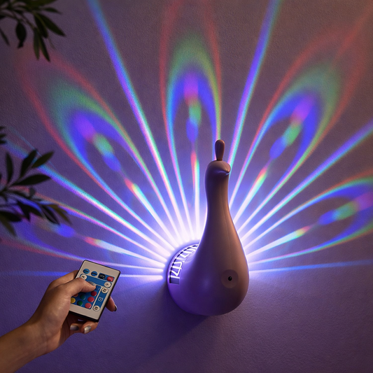 Peacock RGB 12 Color Wall Light + Remote Control