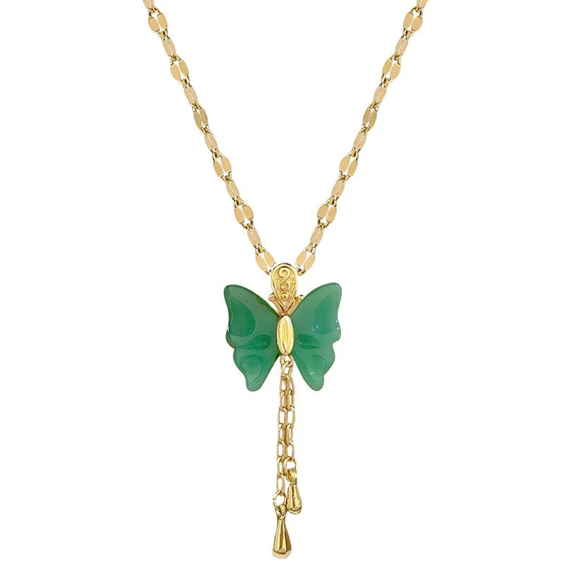 Butterfly Jade Necklace