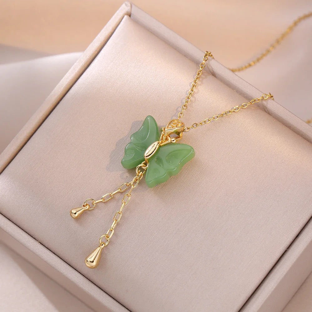 Butterfly Jade Necklace