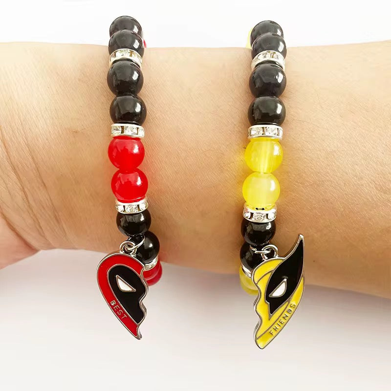Deadpool X Wolverine Distance Best Friends Magnetic Bracelet