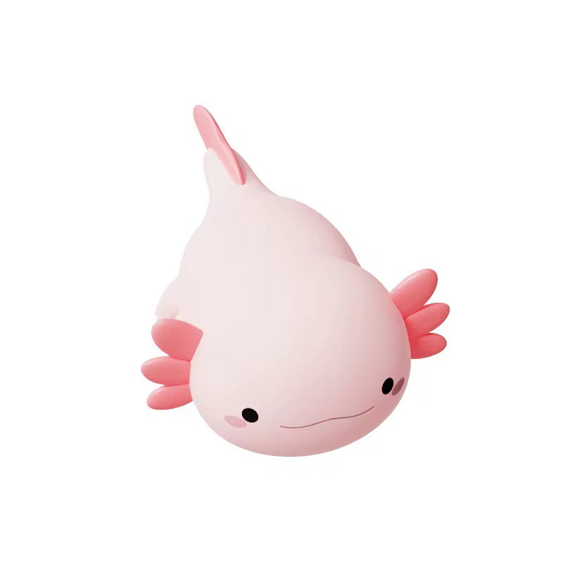 Adorable Squishy Silicone Animal Night Light (Pink Axolotl- Salamanders)