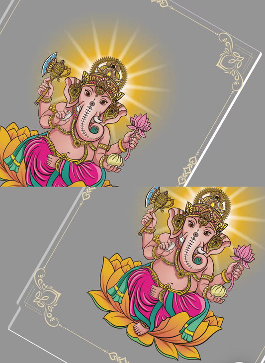 Hinduism/ Hindu Gods 3D Acrylic Night Lamp (Lord Ganesh)