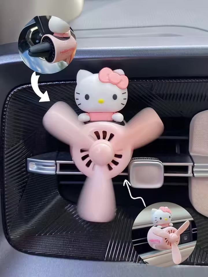 Hello kitty Rotating Blade Car Air Freshener