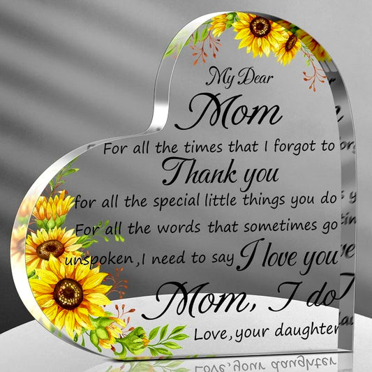 Mother’s Love Gift 3D Acrylic Mini Plaque