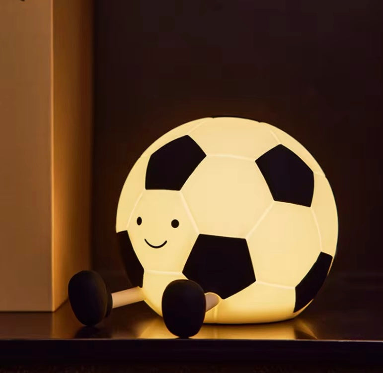 Adorable Squishy Silicone Night Light (Mr. Chubby Football)