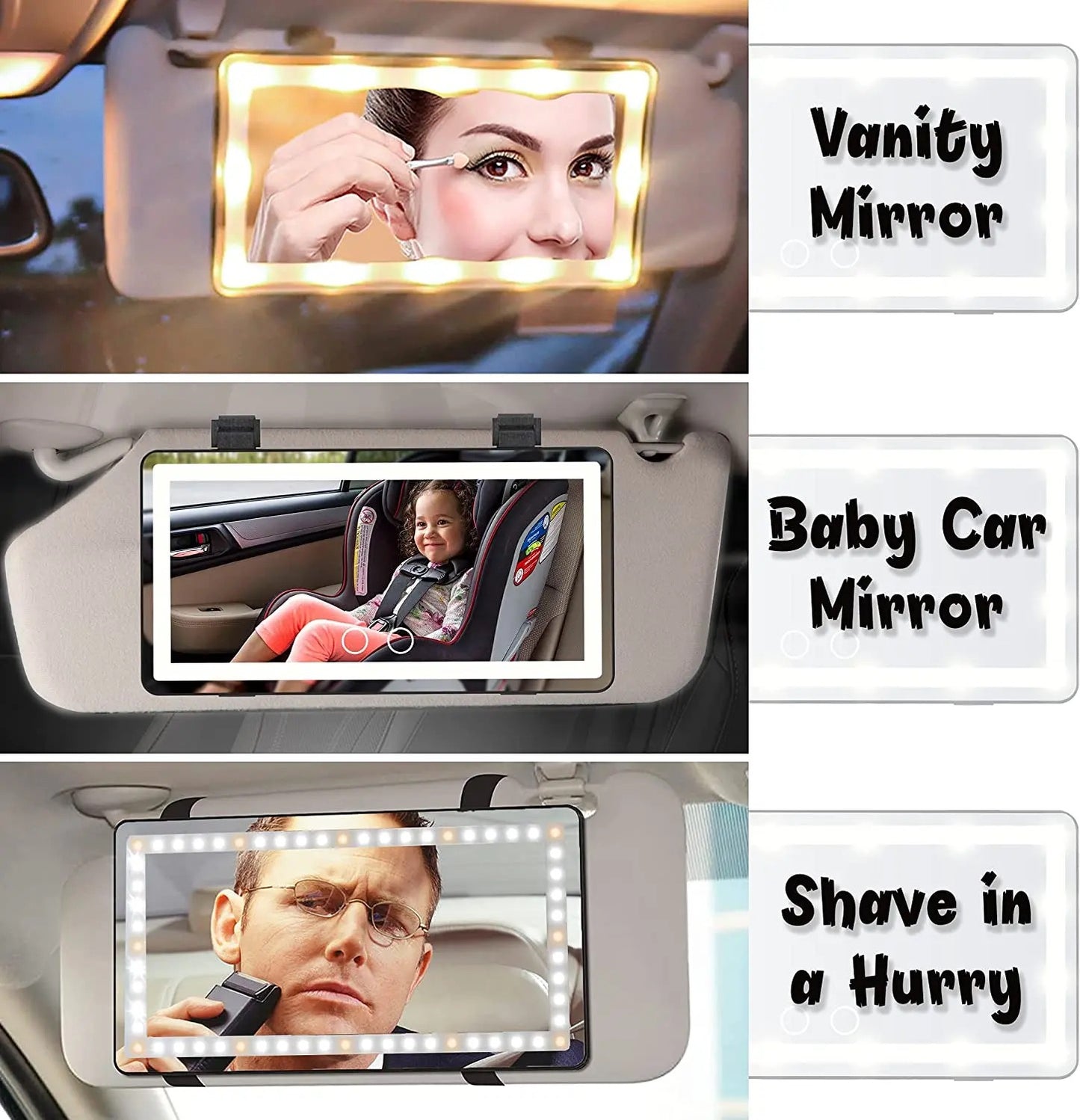 Universal Car Sun Visor Vanity Mirror