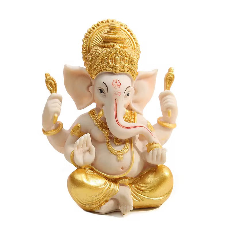 Pearly Small & Large Lord Ganesh Murti