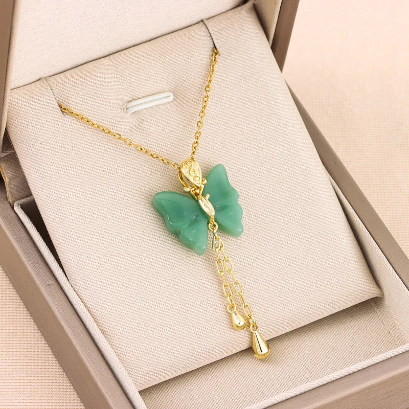 Butterfly Jade Necklace